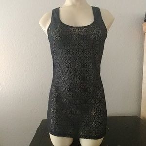 EUC Op Black Lace Swim Cover